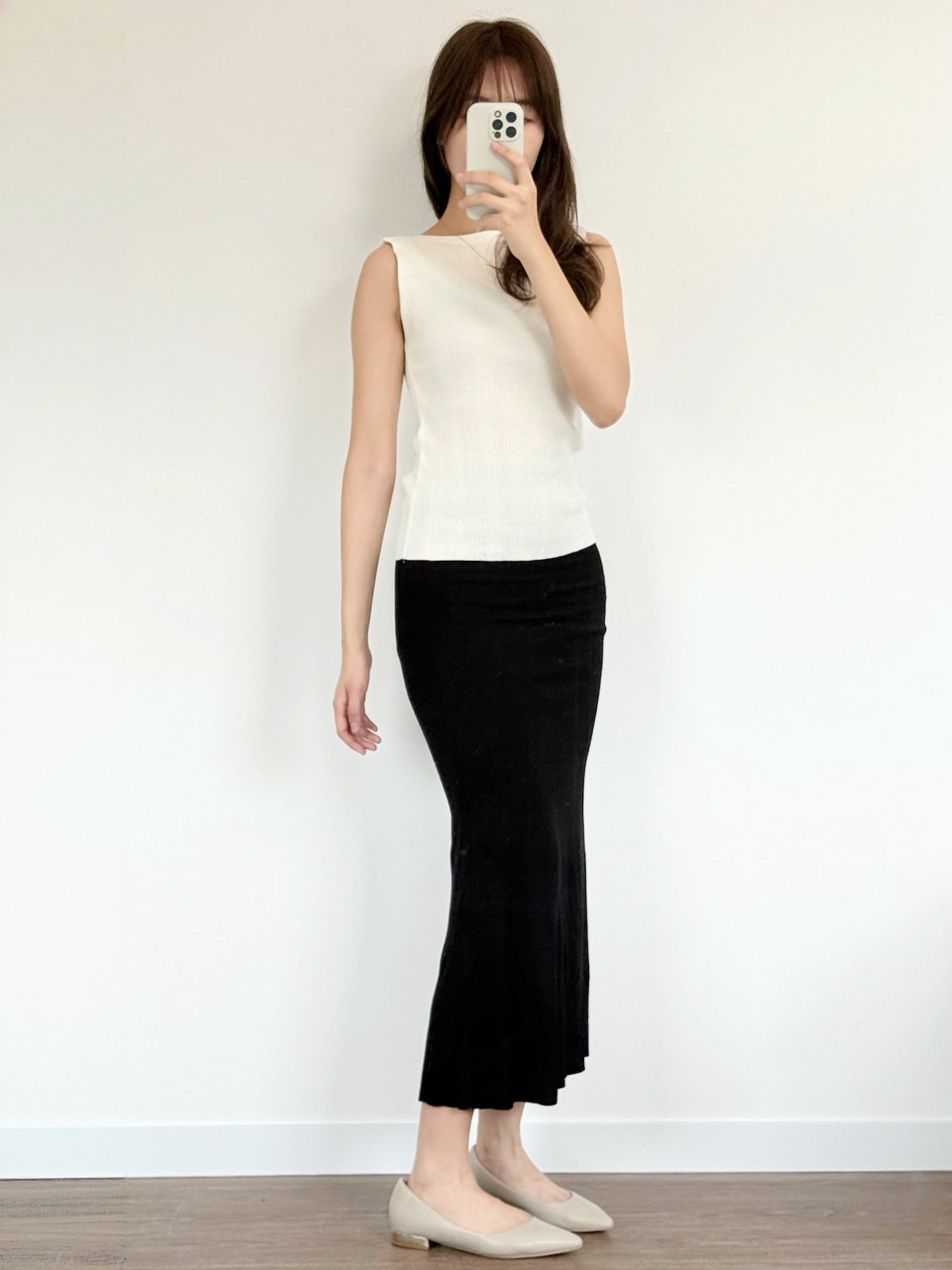 The Boat Rib Tank｜坑紋船領針織背心