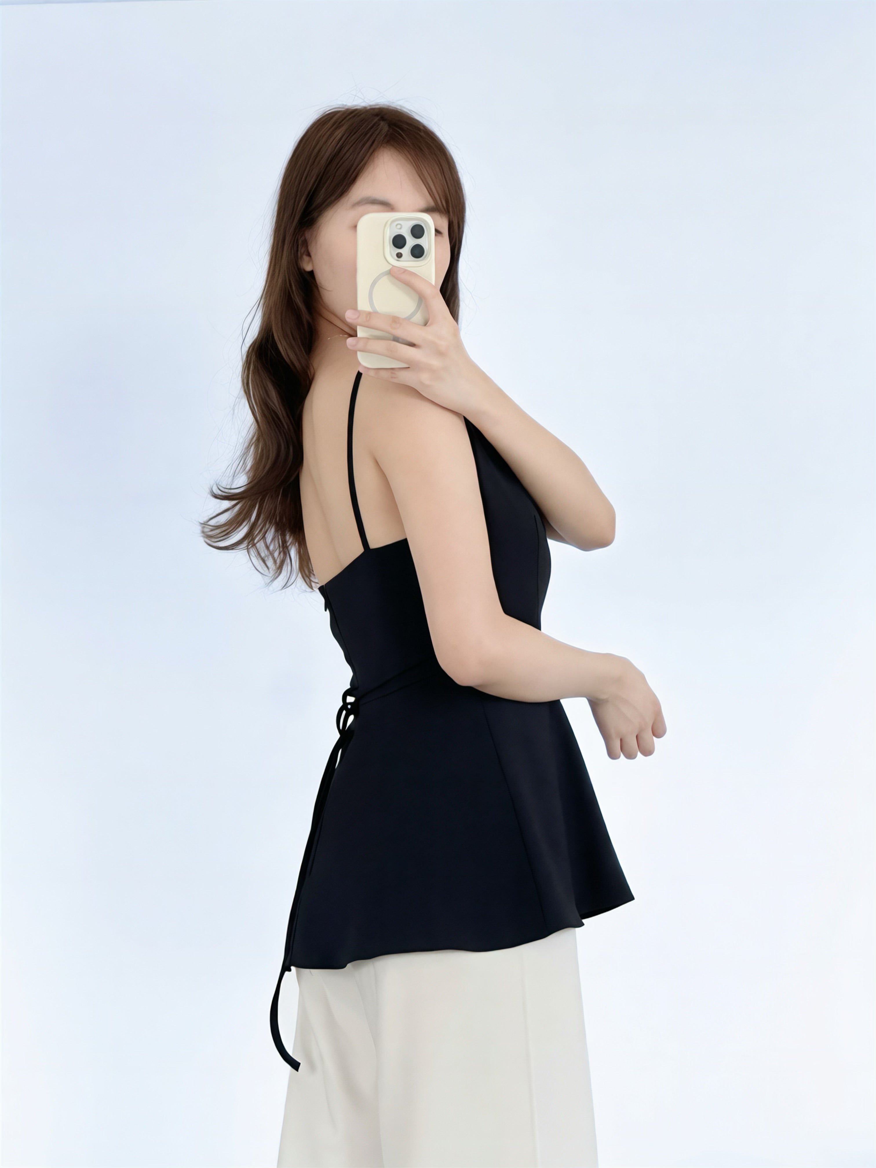 The Bouclé Peplum Top | 小香風腰裙吊帶上衣