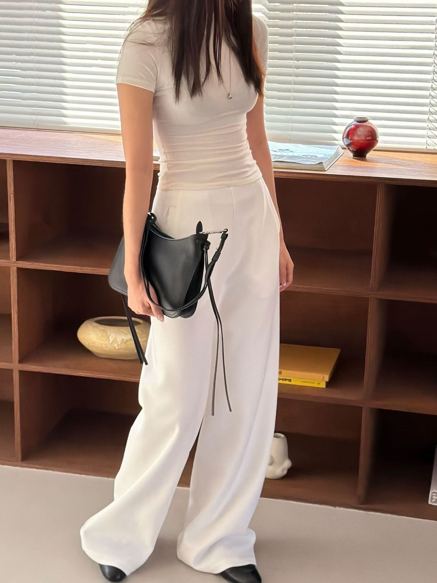 «Premium» The Muse Pants｜免燙 修飾腳型 高腰垂墜闊腿神褲