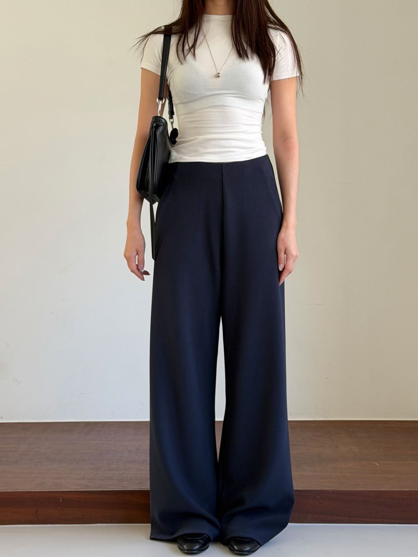 «Premium» The Muse Pants｜免燙 修飾腳型 高腰垂墜闊腿神褲