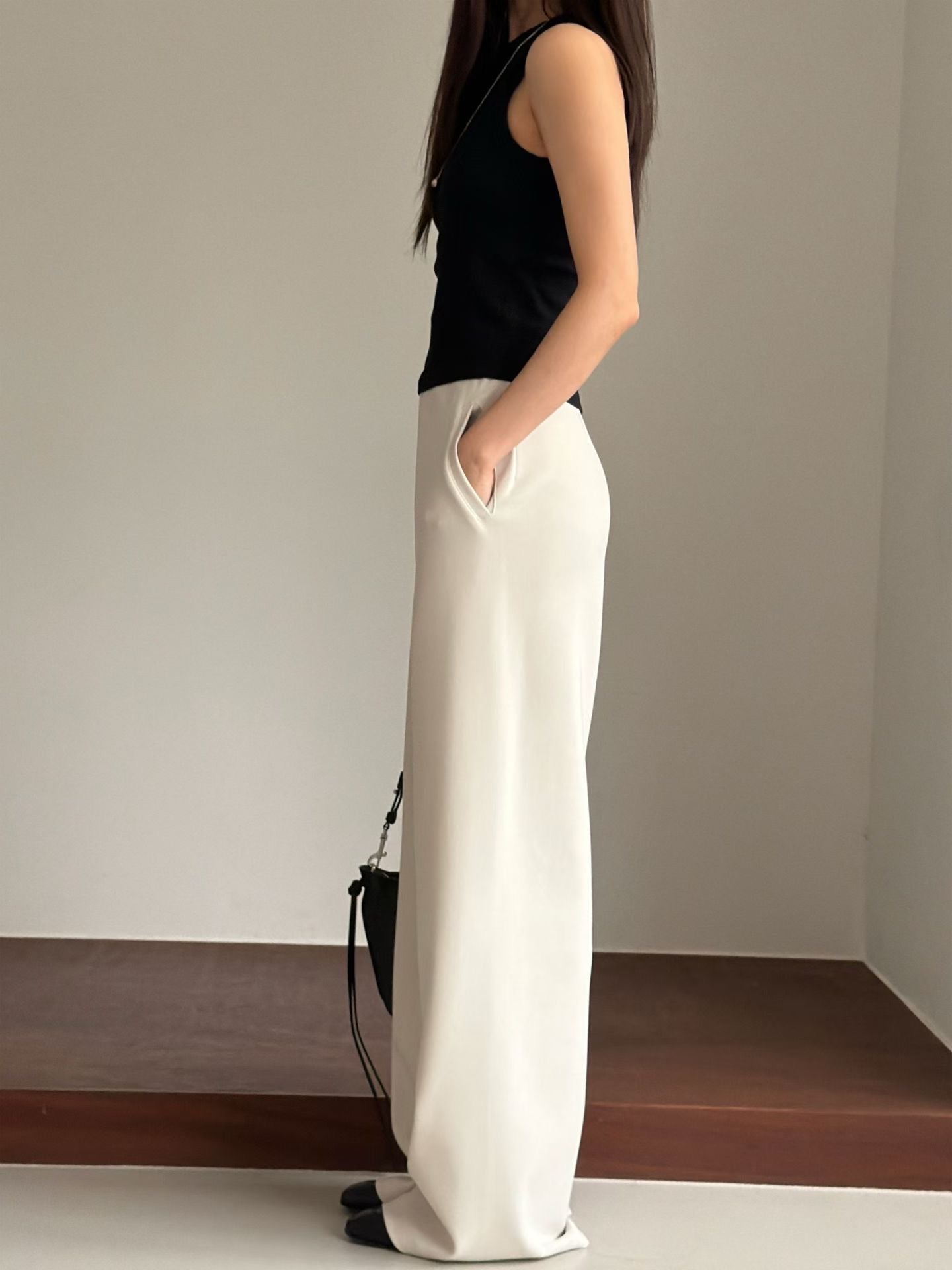 «Premium» The Muse Pants｜免燙 修飾腳型 高腰垂墜闊腿神褲