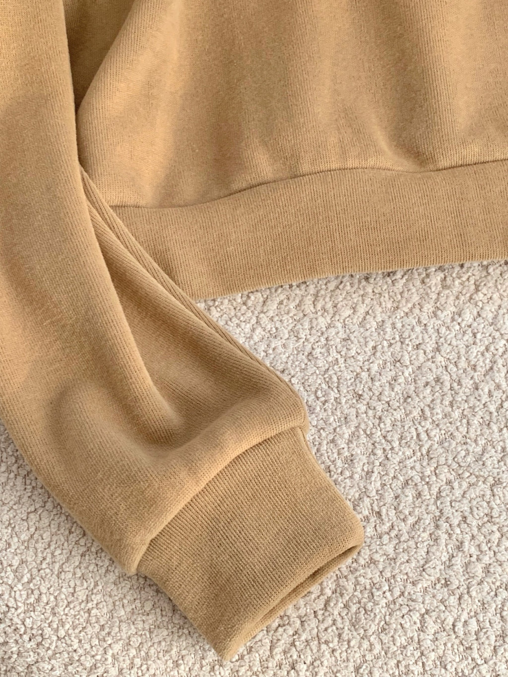 【PREMIUM】Jennie Classic Effortless Half-Zip Sweatshirt Knit ｜ 值得投資的極簡知性微絨立領半拉鍊衛衣