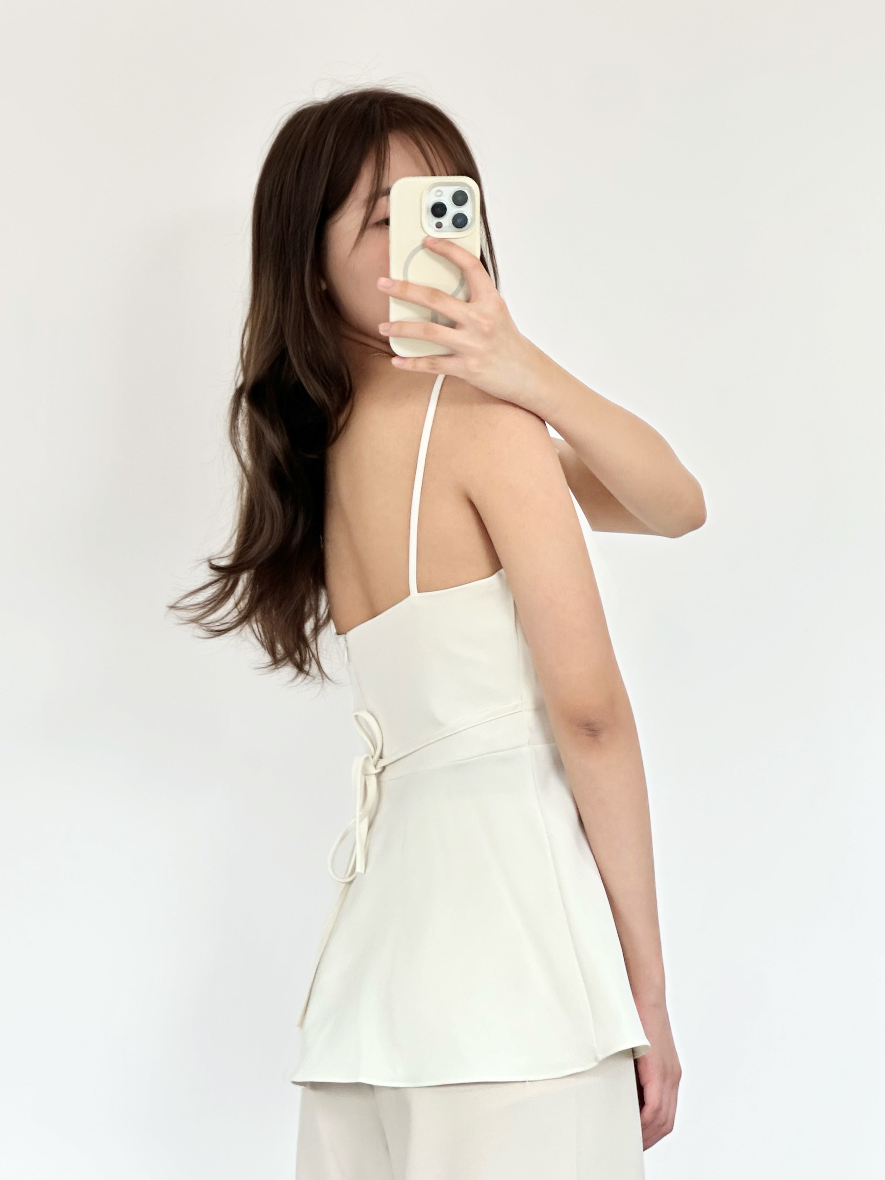 The Bouclé Peplum Top | 小香風腰裙吊帶上衣