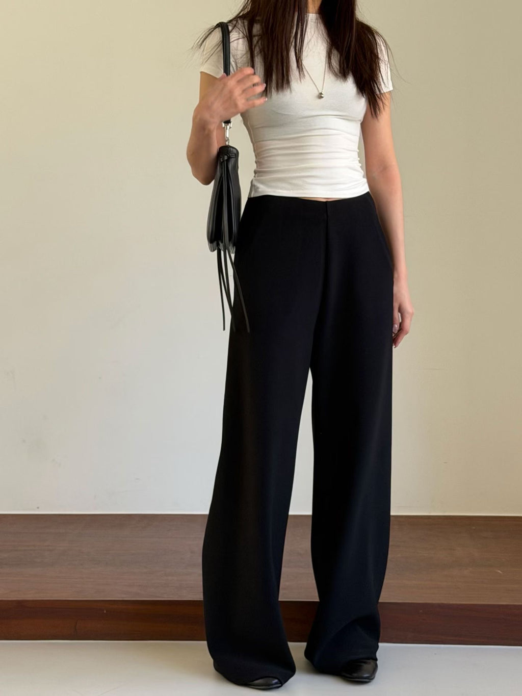 «Premium» The Muse Pants｜免燙 修飾腳型 高腰垂墜闊腿神褲