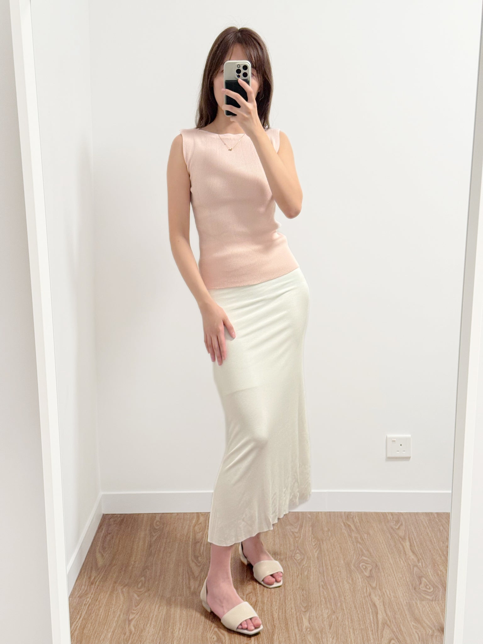 The Boat Rib Tank｜坑紋船領針織背心