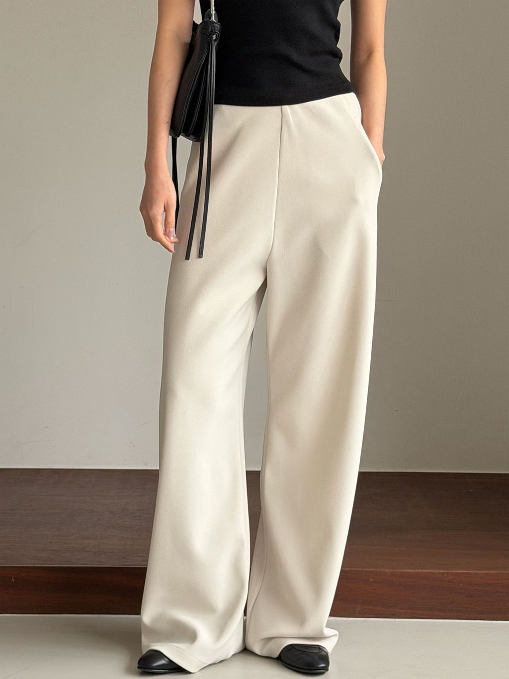 «Premium» The Muse Pants｜免燙 修飾腳型 高腰垂墜闊腿神褲