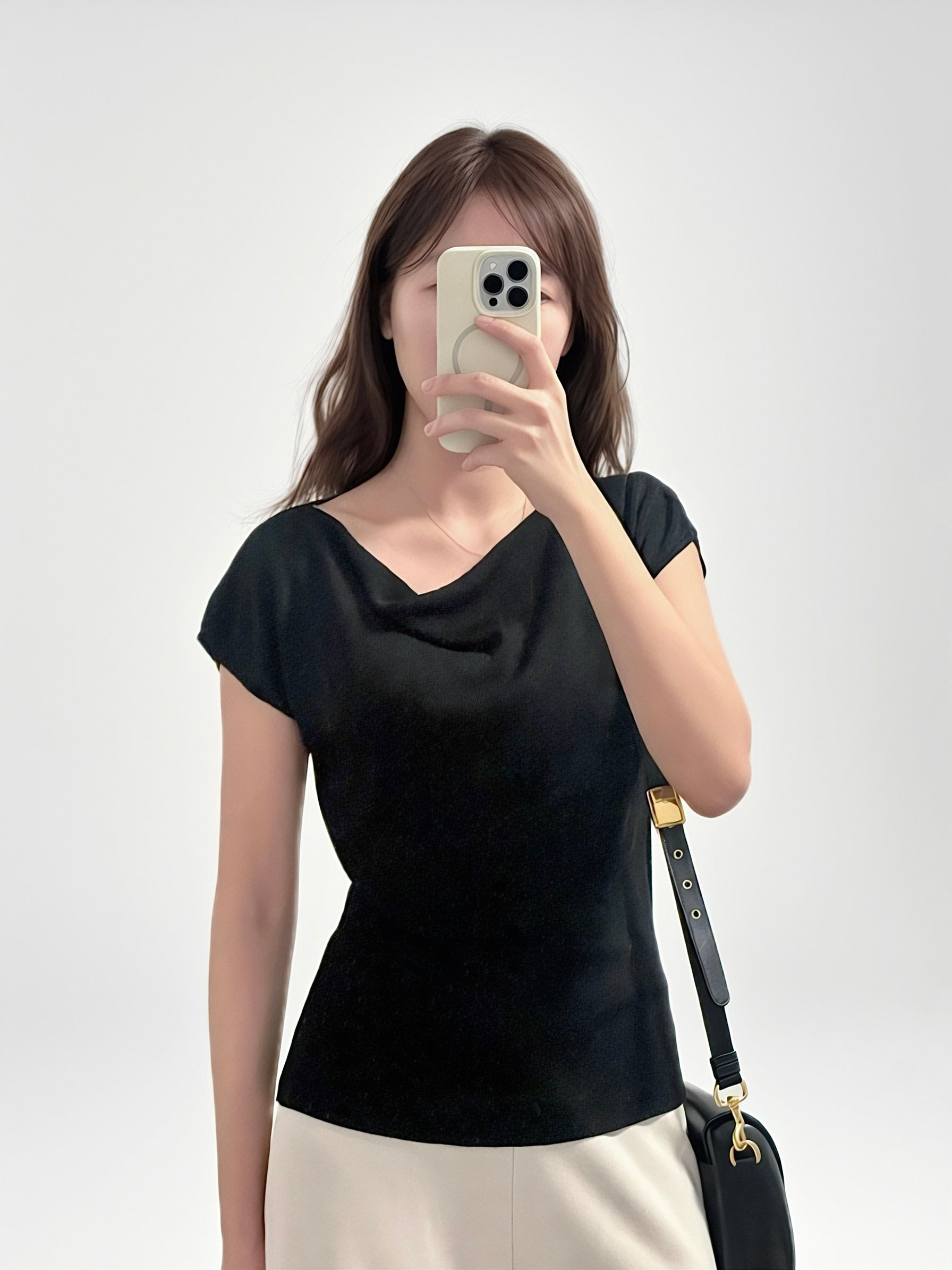 «Premium» The 3-Way Grace Knit｜三穿垂領柔感針織上衣