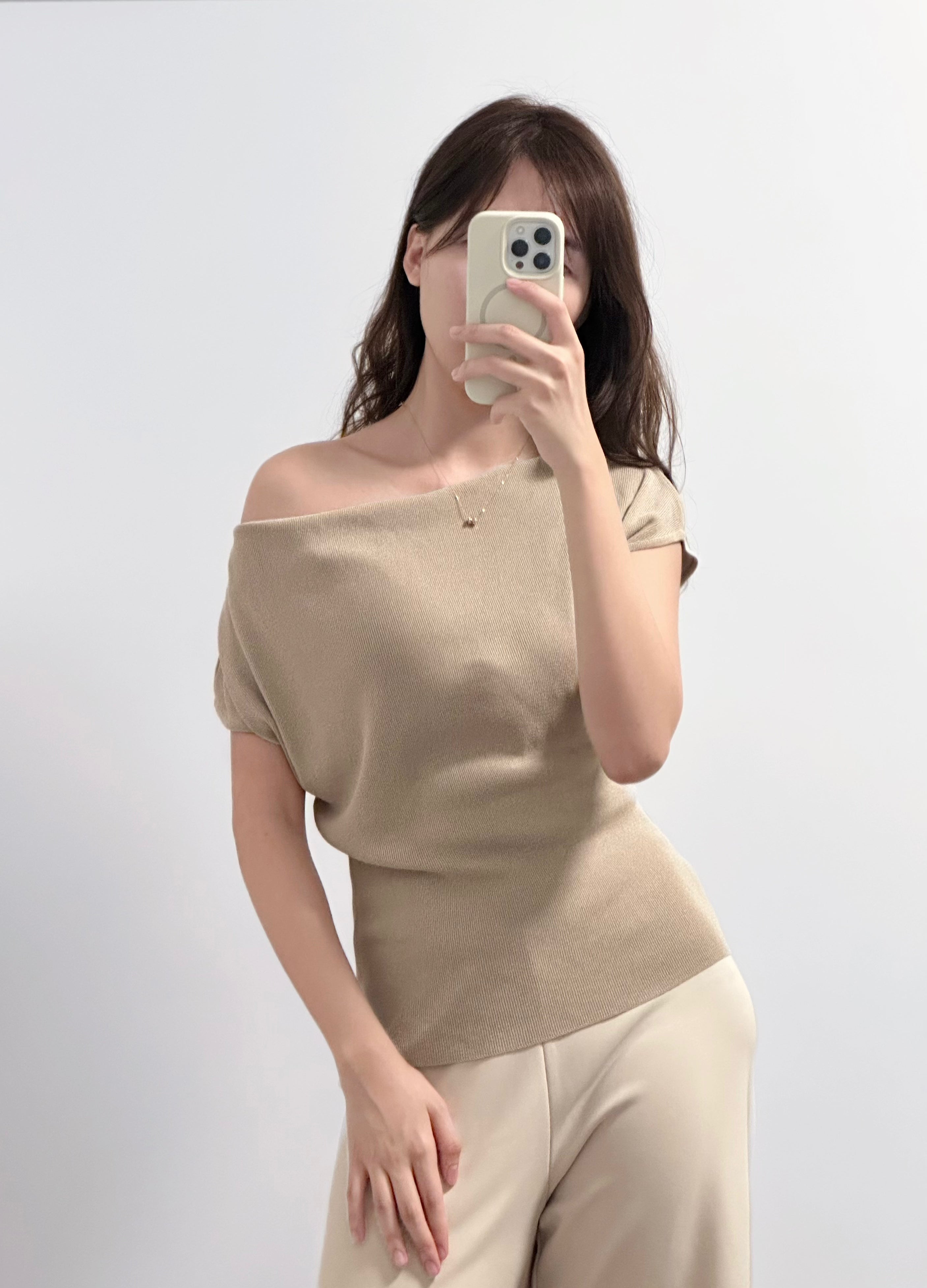 «Premium» The 3-Way Grace Knit｜三穿垂領柔感針織上衣