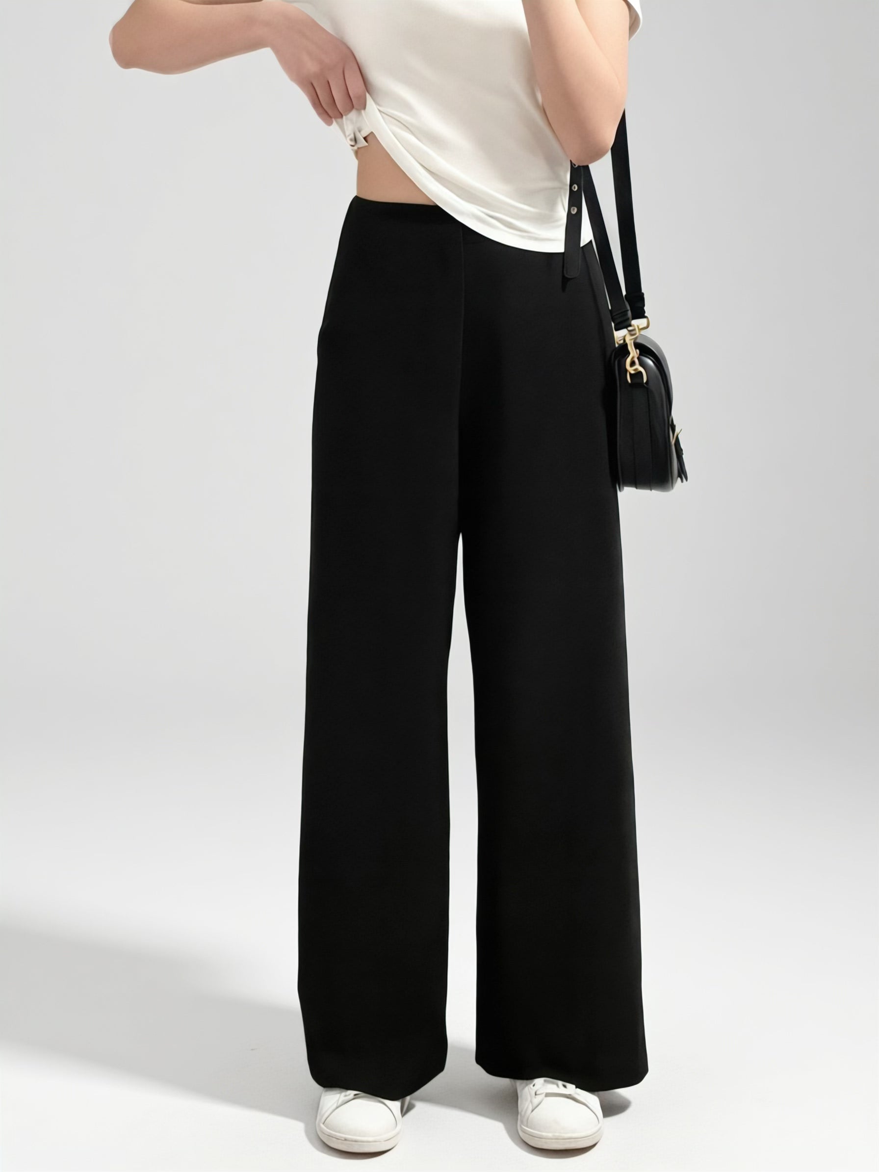 «Premium» The Muse Pants｜免燙 修飾腳型 高腰垂墜闊腿神褲