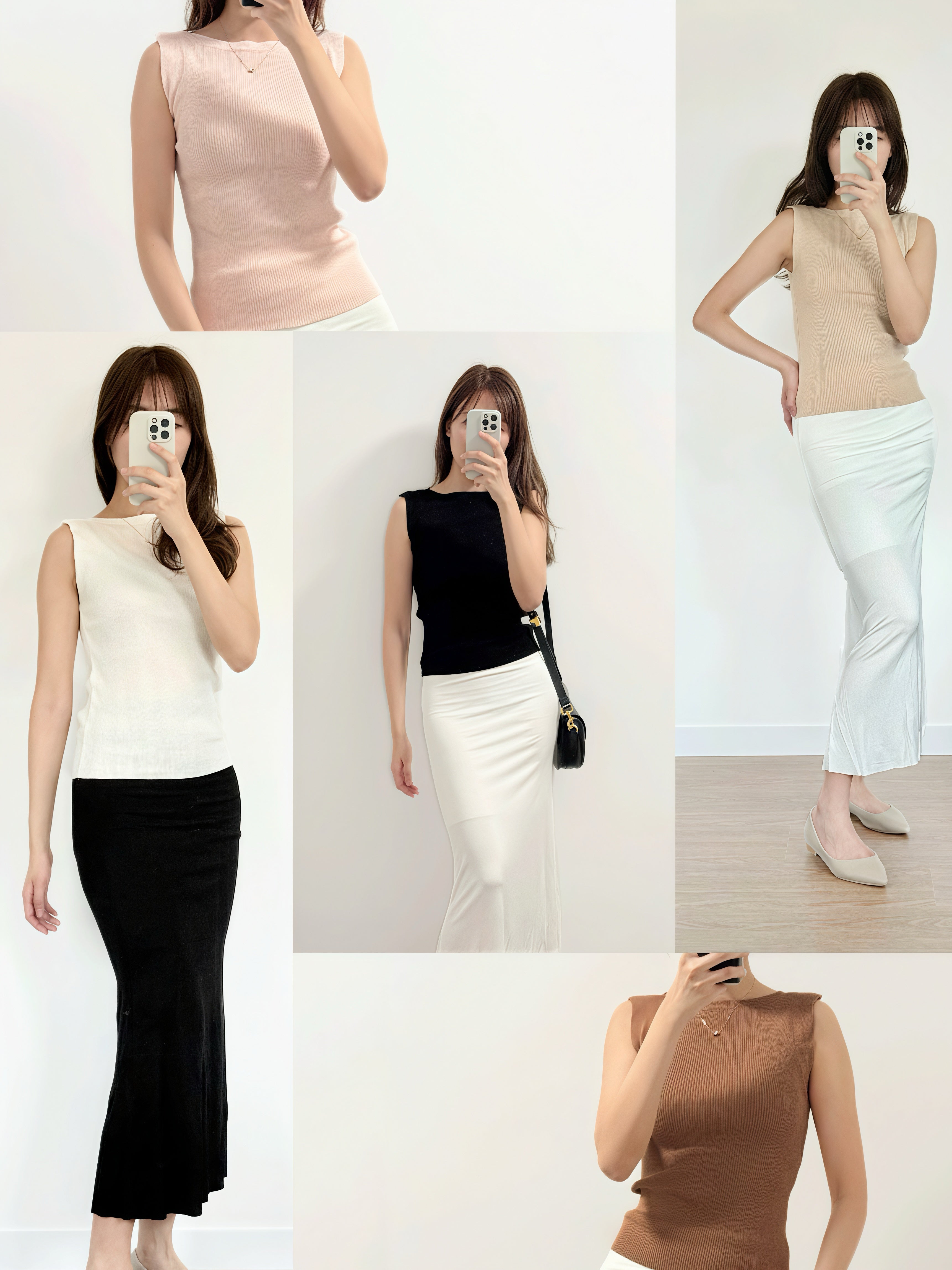 The Boat Rib Tank｜坑紋船領針織背心