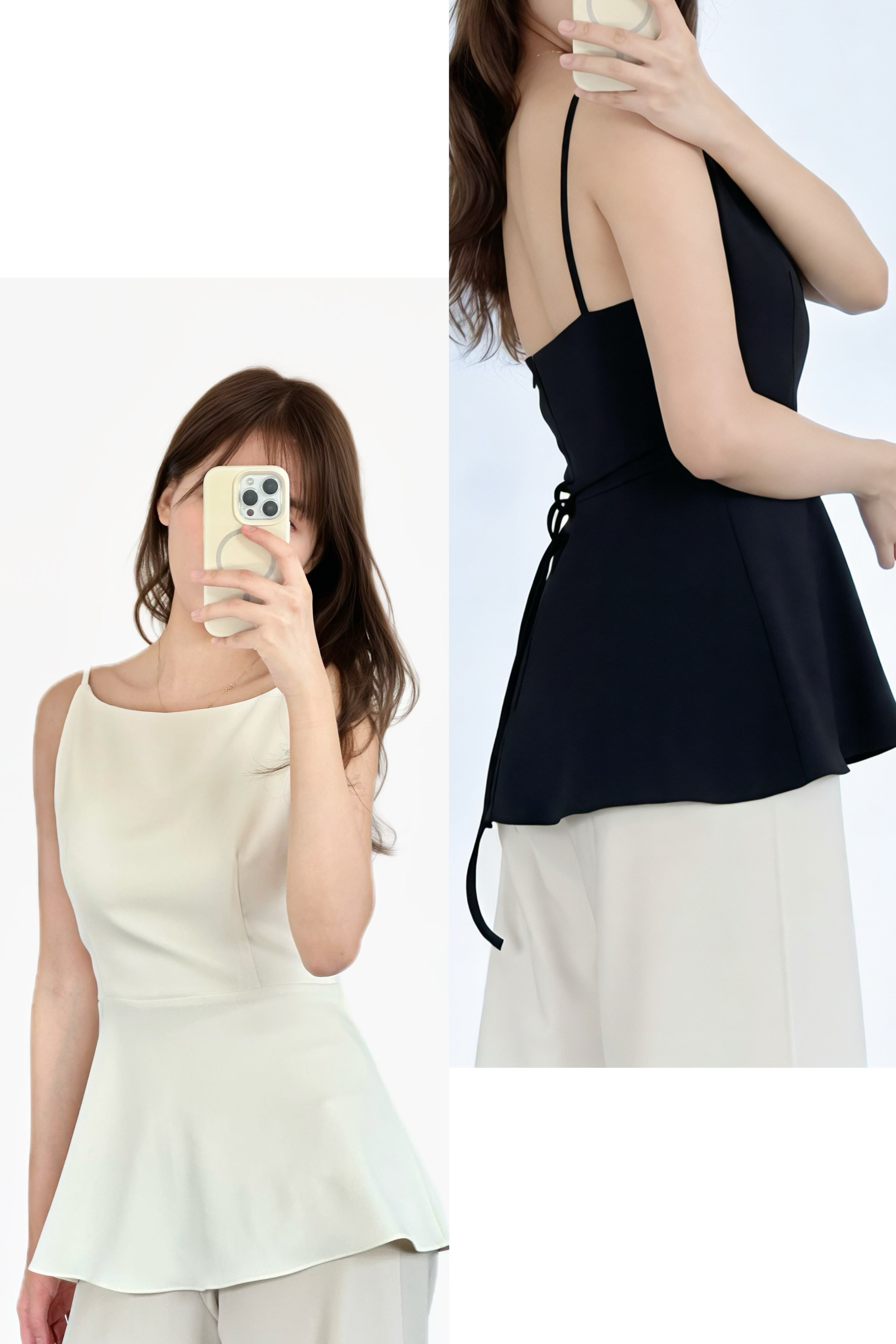 The Bouclé Peplum Top | 小香風腰裙吊帶上衣