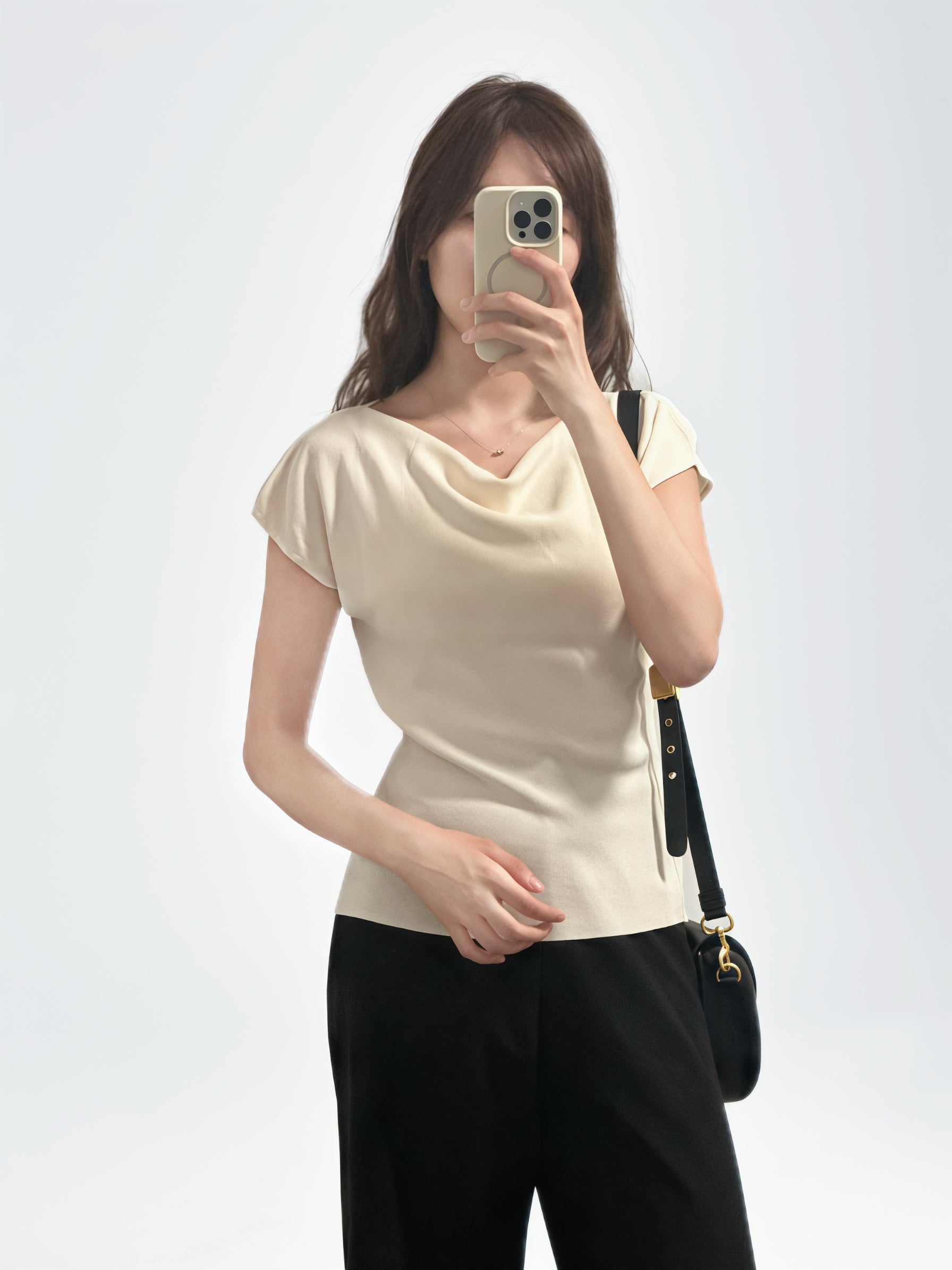 «Premium» The 3-Way Grace Knit｜三穿垂領柔感針織上衣