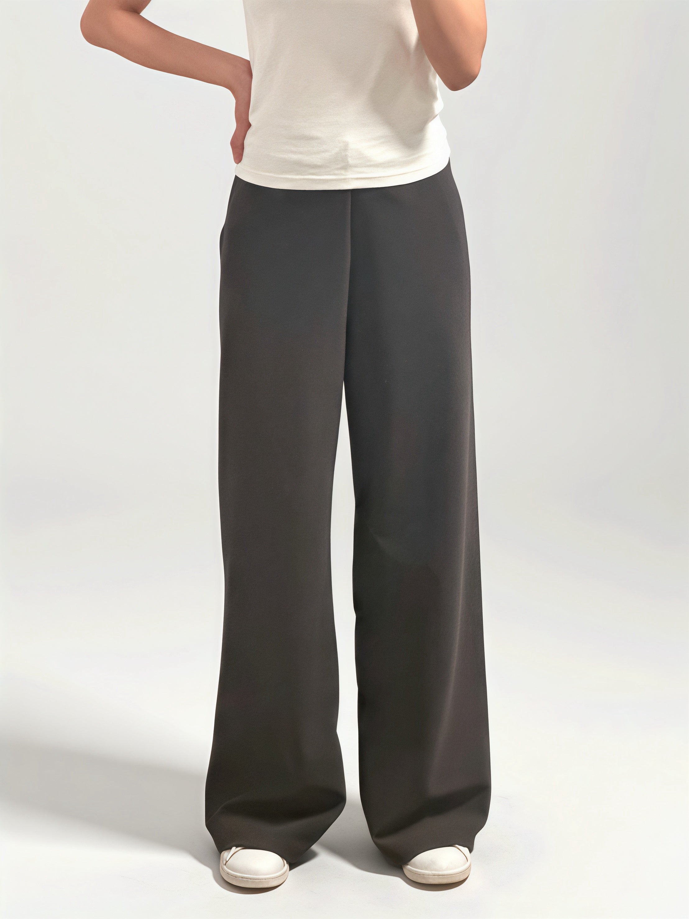 «Premium» The Muse Pants｜免燙 修飾腳型 高腰垂墜闊腿神褲