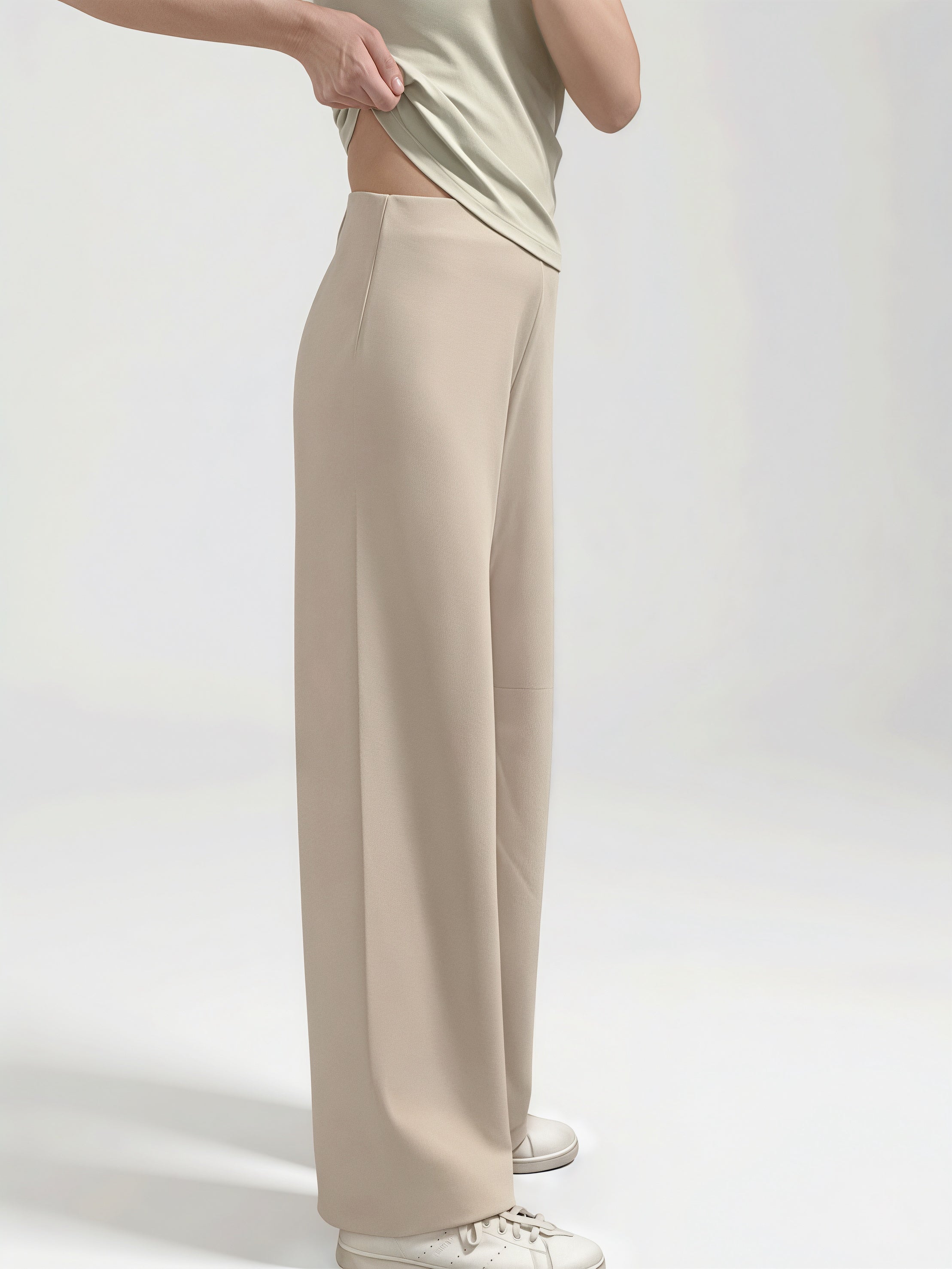 «Premium» The Muse Pants｜免燙 修飾腳型 高腰垂墜闊腿神褲