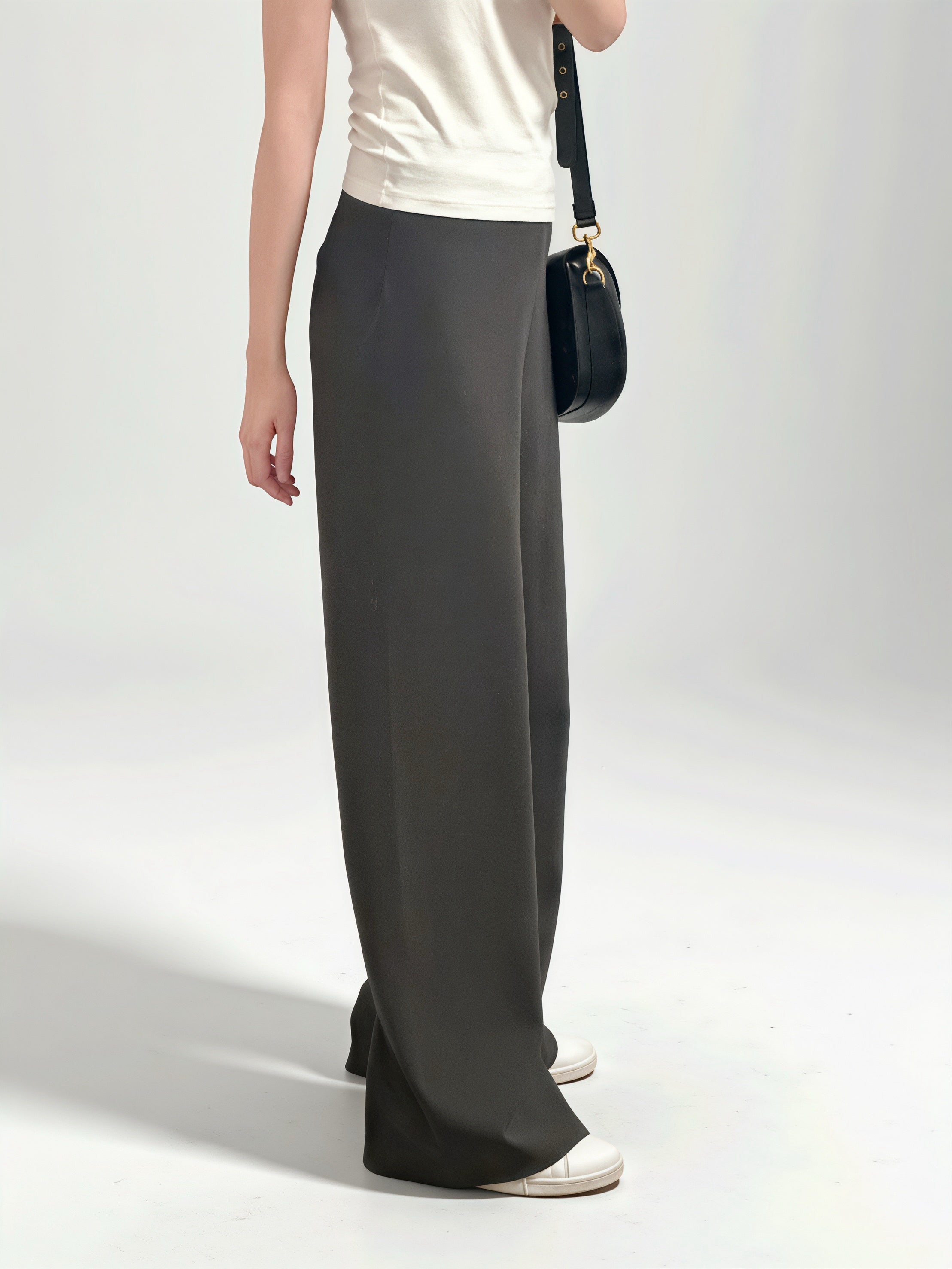 «Premium» The Muse Pants｜免燙 修飾腳型 高腰垂墜闊腿神褲