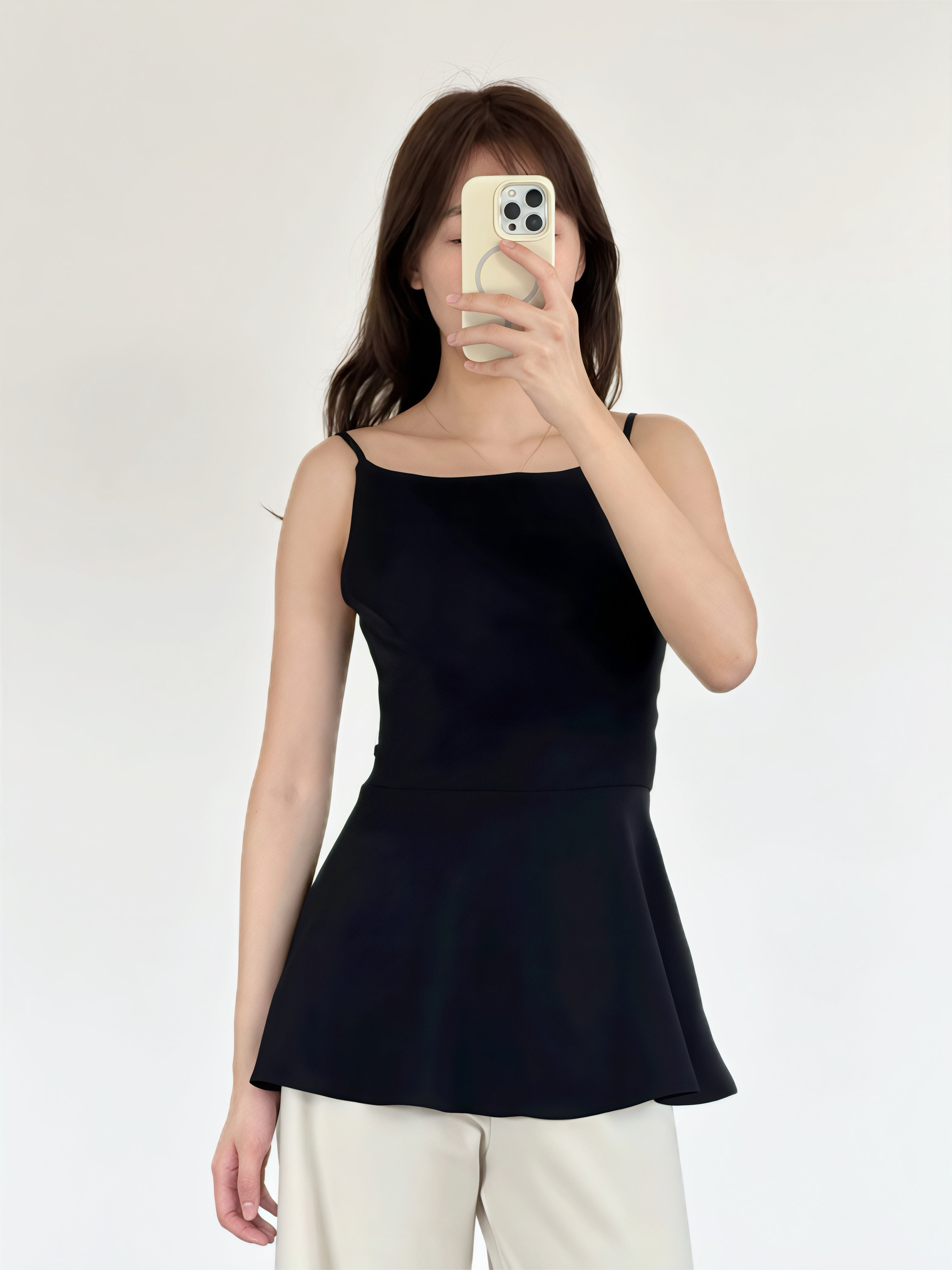 The Bouclé Peplum Top | 小香風腰裙吊帶上衣