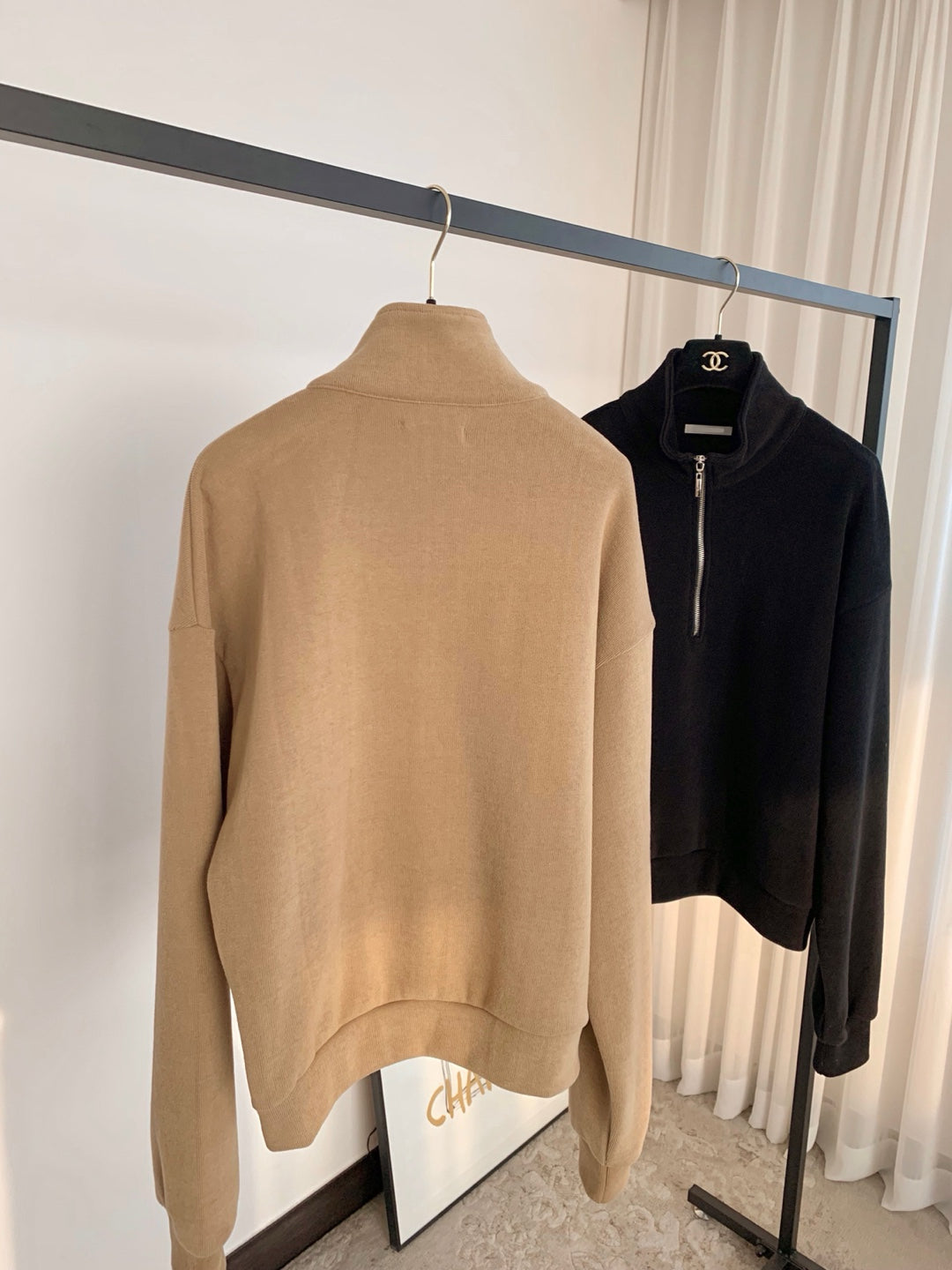 【PREMIUM】Jennie Classic Effortless Half-Zip Sweatshirt Knit ｜ 值得投資的極簡知性微絨立領半拉鍊衛衣
