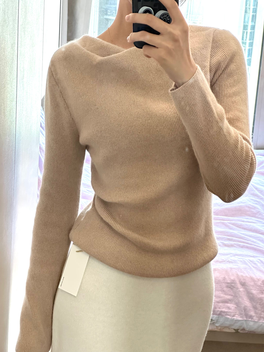 熱賣款 Premium 26.6% Raccoon Wool Curl Neck Knit